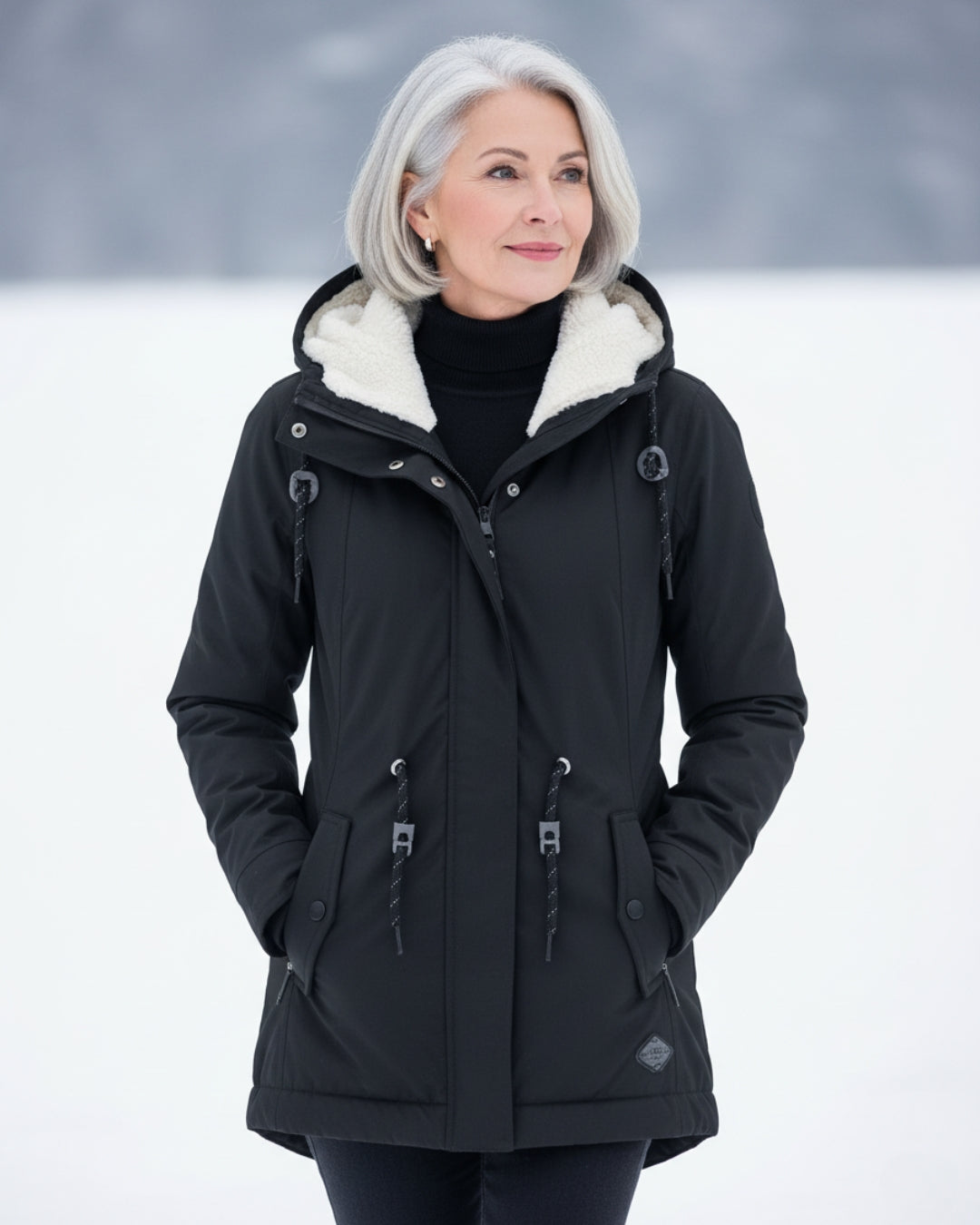 Magdalena | Alpejska parka sherpa na zimę