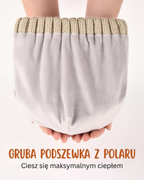 Zimowy elegancki zestaw czapka-szal-rękawiczki