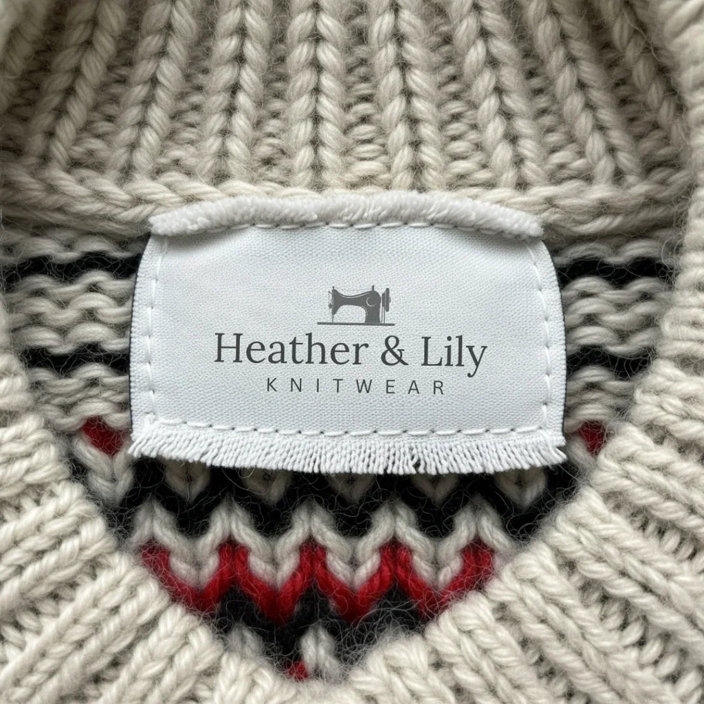 Aubree | Vintage Islandzki Sweter z Wełny