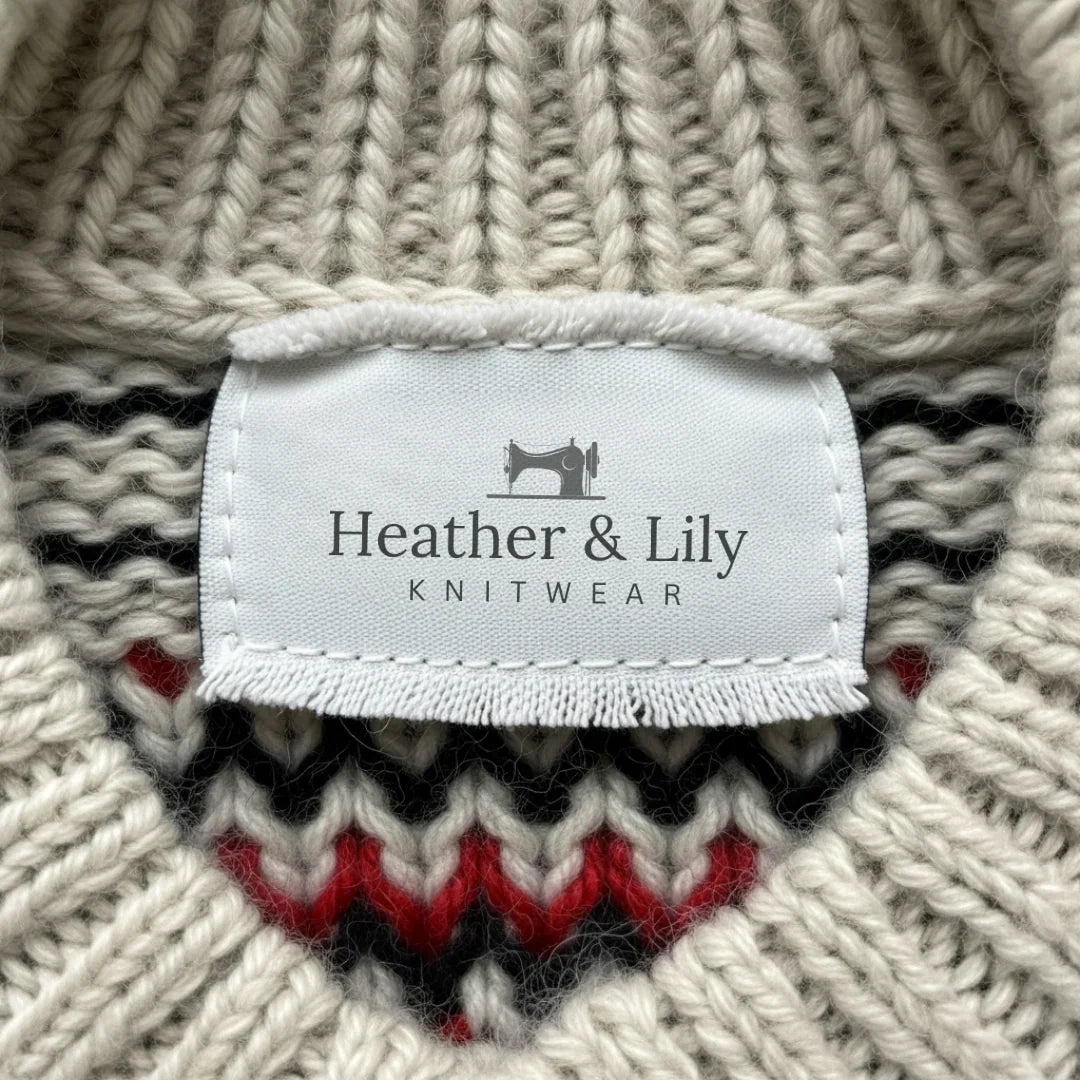 Peyton | Vintage Islandzki Sweter z Wełny