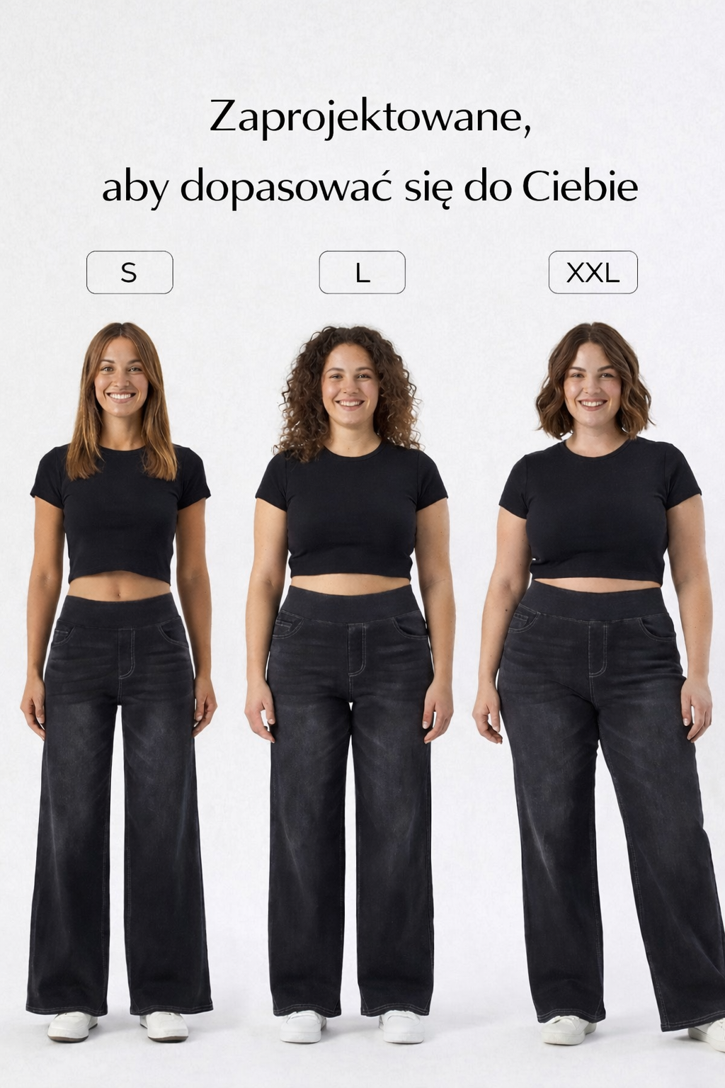 Eva | Jeansy Slim Fit Nero