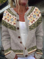 Jesień | Vintage Islandzki Sweter