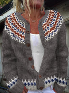 Gabriella | Vintage Islandzki Sweter z Wełny