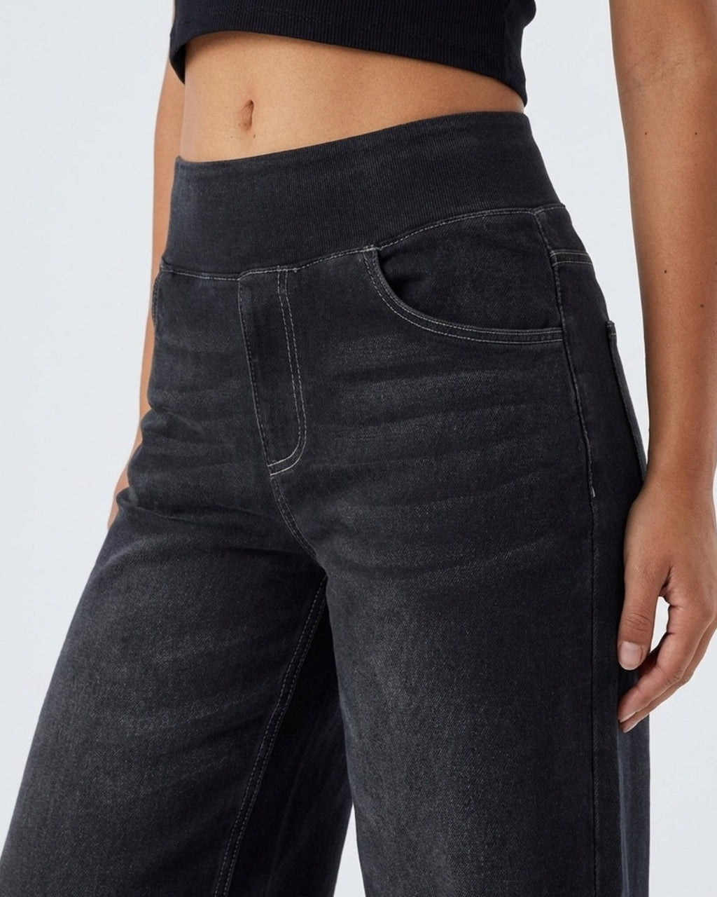 Eva | Jeansy Slim Fit Nero