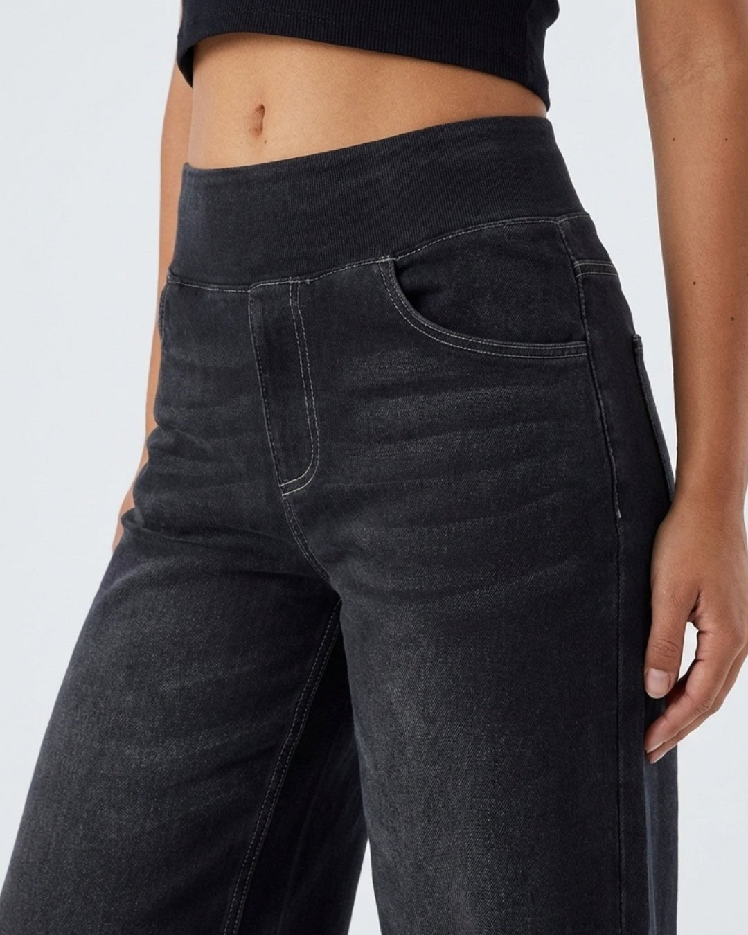 Eva | Jeansy Slim Fit Nero