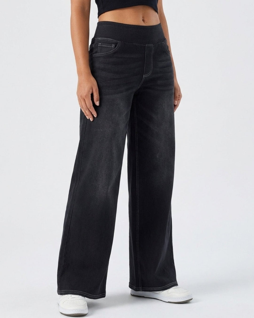 Eva | Jeansy Slim Fit Nero