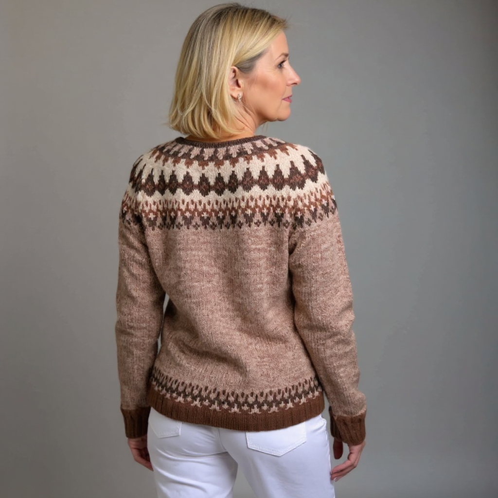 Ariana | Vintage Islandzki Sweter z Wełny