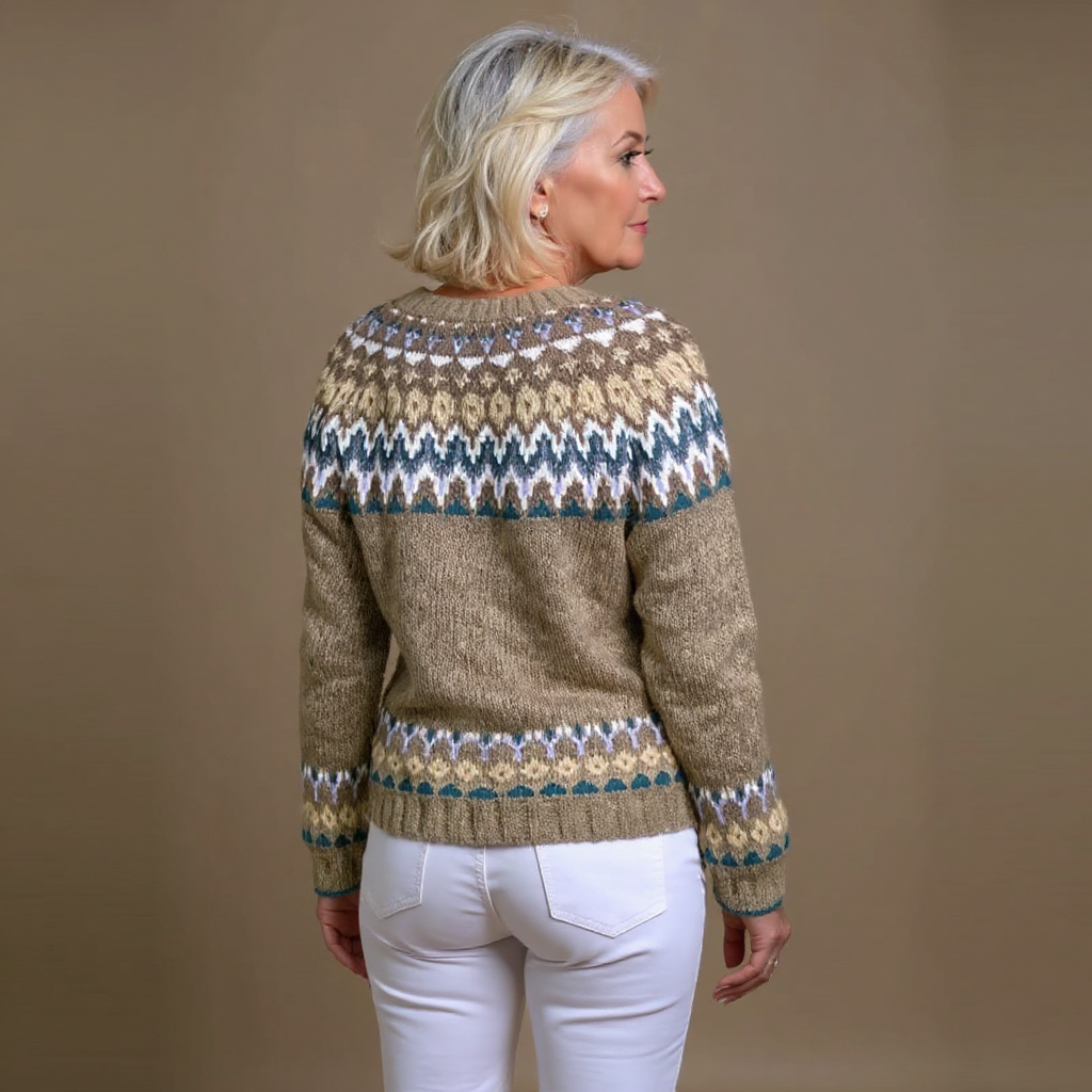 Cora | Vintage Islandzki Sweter z Wełny