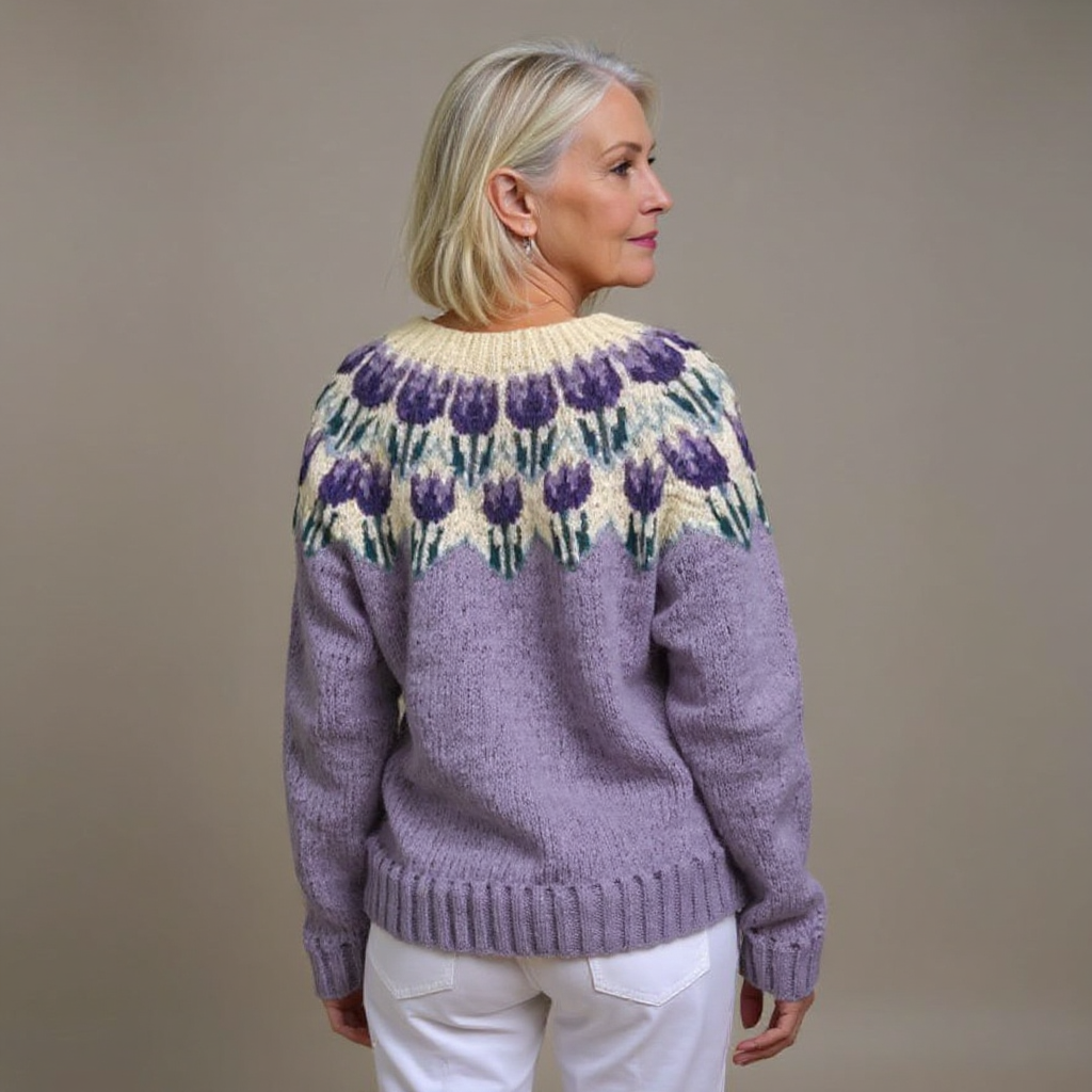 Josephine | Vintage Islandzki Sweter z Wełny