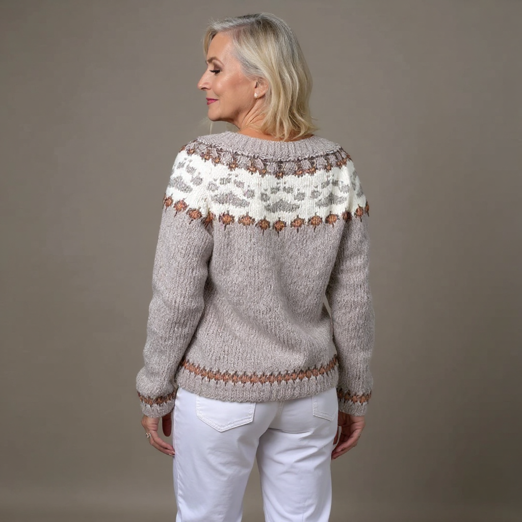 Emery | Vintage Islandzki Sweter z Wełny