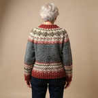 Atasha | Vintage Islandzki Sweter z Wełny