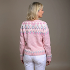 Hazel | Różowy Kardigan z Wełny Comfort
