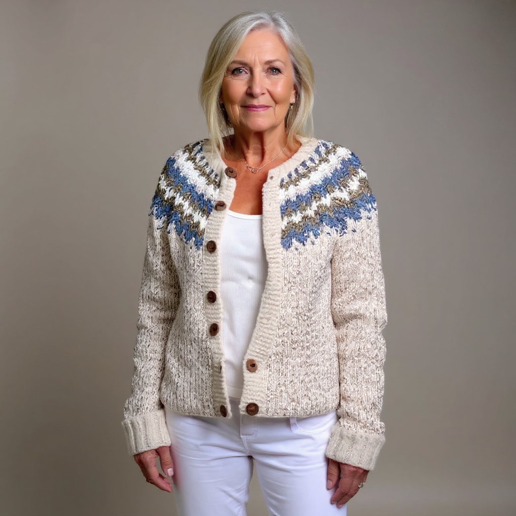 Peyton | Vintage Islandzki Sweter z Wełny