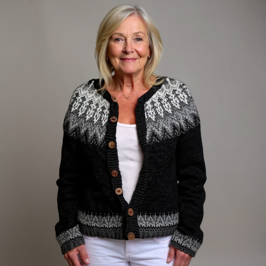 Nevaeh | Vintage Islandzki Sweter z Wełny