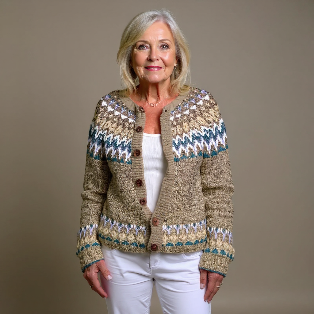 Cora | Vintage Islandzki Sweter z Wełny