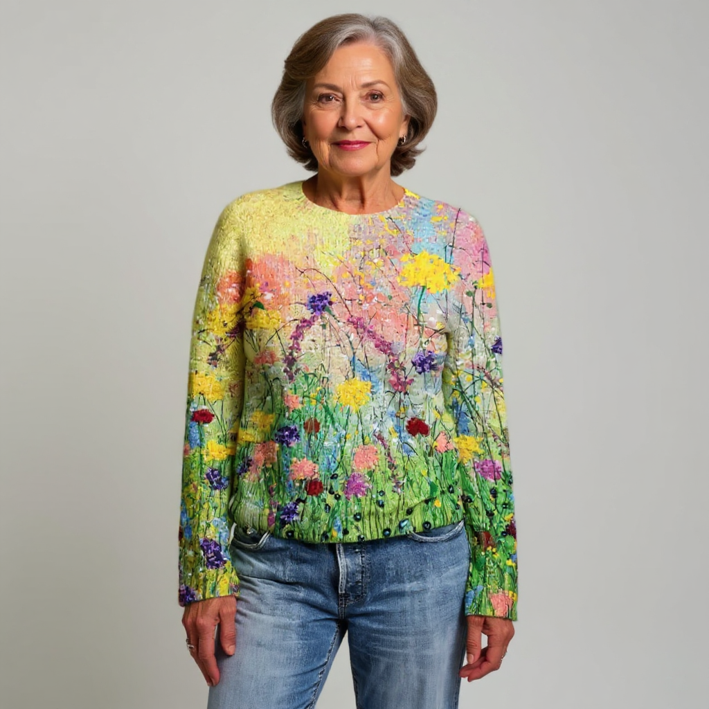 Grace | Vintage Islandzki Sweter Wełniany