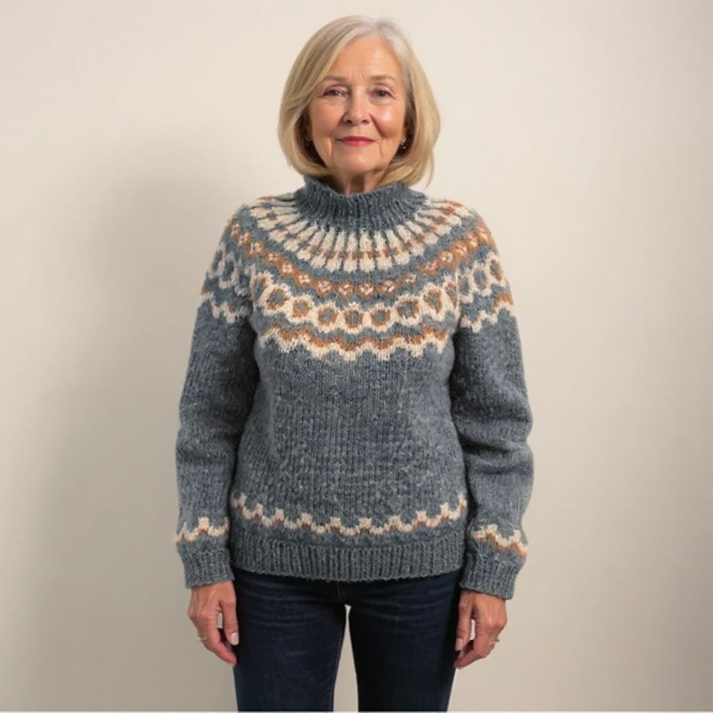 Amara | Vintage Islandzki Sweter Wełniany