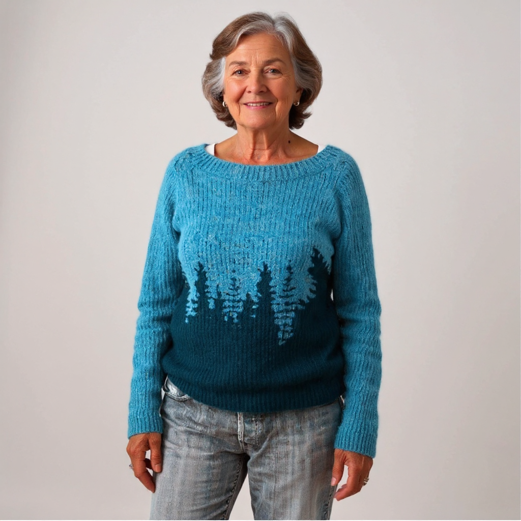 Natalie | Vintage Islandzki Sweter z Wełny